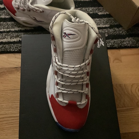 Reebok Question OG Mid Red Toe 2020 - Picture 8 of 13